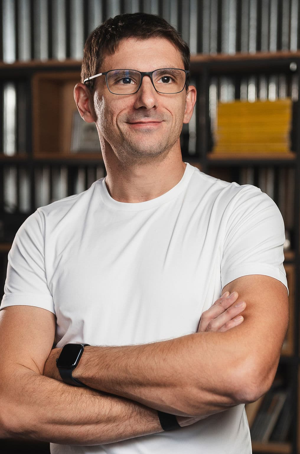 Fernando Rodriguez standing with folded arms